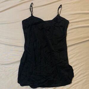 Victoria’s Secret Black Silk Slip | Vintage Silk Spaghetti Strap Top Size Small